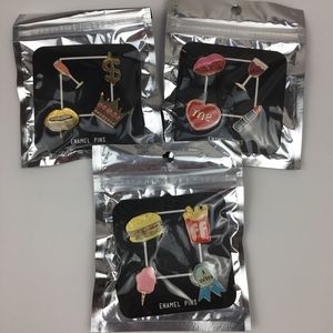 12 enamel fashion pins twelveNYC - D17